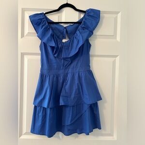 Royal blue tired dress